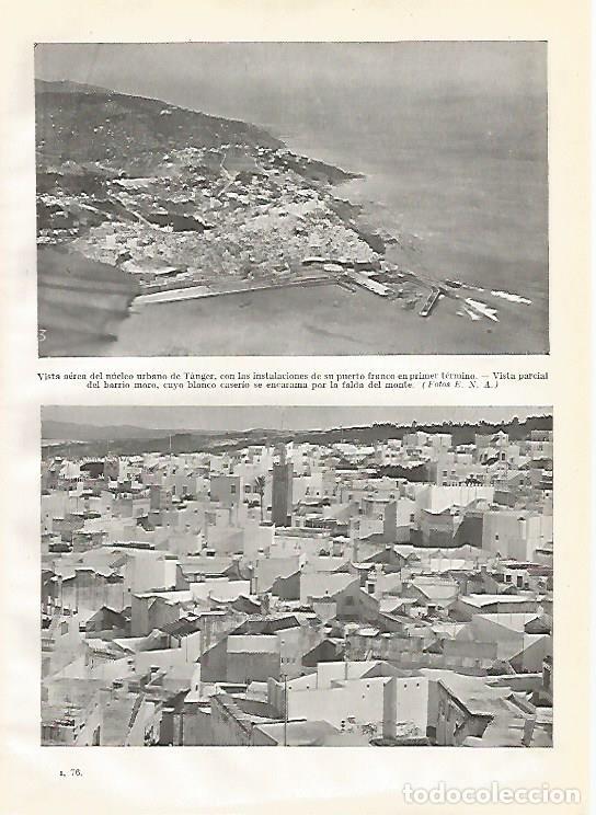 Postkarten: LAMINA GEOGRAFIA 0159: Vistas aerea de Tanger. Marruecos - Ricardo Beltran y Vicente Vera