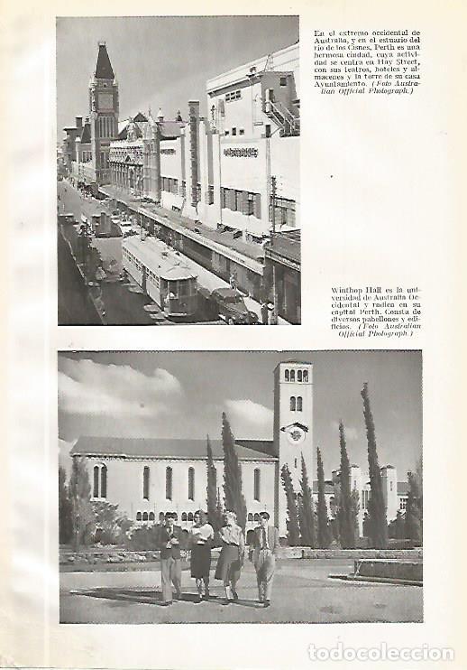 Postkarten: LAMINA GEOGRAFIA 0173: Vista de Perth y Universidad de Winthop Hall Australia - Ricardo Beltran y Vi