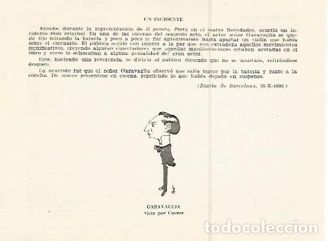 Postais: LAMINA 2475: Garavaglia caricatura de Cornet - Jose Maria Junyent (director)