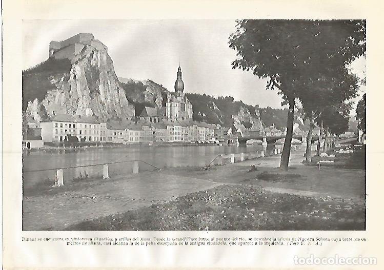 Cartoline: LAMINA GEOGRAFIA 0291: Grand Palace de Dinant Belgica - Ricardo Beltran y Vicente Vera