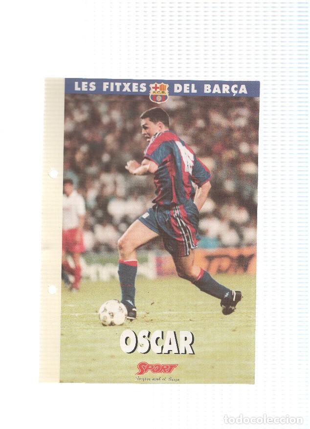 Cartoline: Les Fitxes del Bar&ccedil;a: OSCAR GARCIA (Ficha Archivador Diario SPORT) - VARIOS