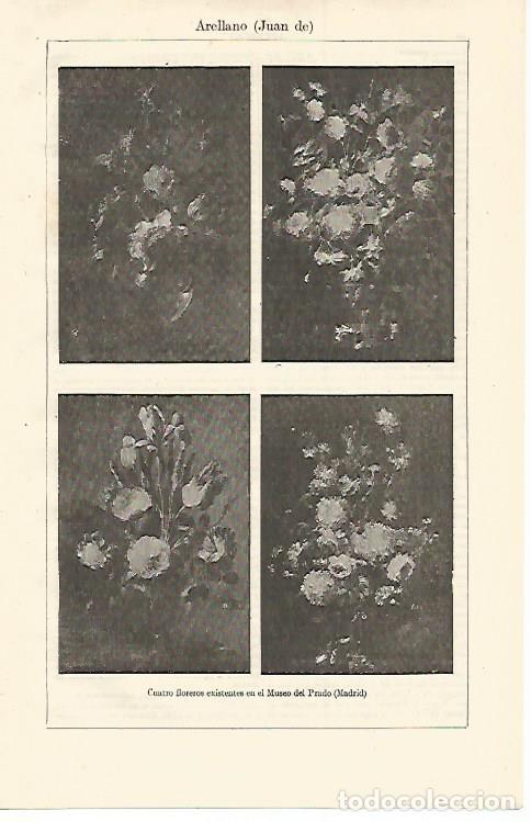 Postales: LAMINA ESPASA 12737: Floreros de Juan de Arellano en el Museo del Prado - Varios