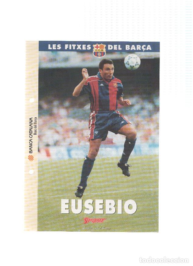 Postales: Les Fitxes del Bar&ccedil;a: EUSEBIO SACRISTAN (Ficha Archivador Diario SPORT) - VARIOS