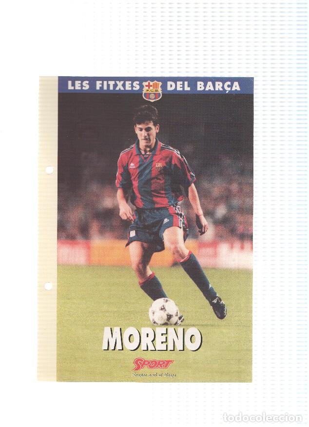 Cartoline: Les Fitxes del Bar&ccedil;a: JUAN CARLOS MORENO (Ficha Archivador Diario SPORT) - VARIOS