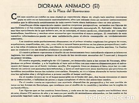 Postkarten: LAMINA 2664: El Diorama Animado de la Plaza del Bonsucces. Barcelona - Jose Maria Junyent (director)