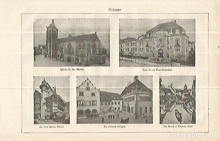 Postales: LAMINA ESPASA Alemania 13909: Vistas de Colmar Alemania - Varios