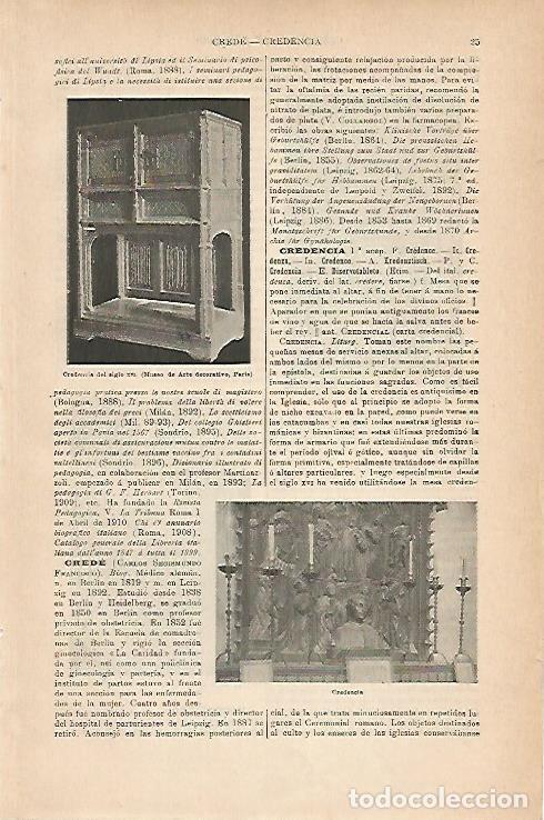 Postkarten: LAMINA ESPASA 14160: Credencia del siglo XVI en Paris - Varios