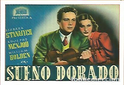 Cartes Postales: CROMO CINE 1206: SUE&Ntilde;O DORADO - Varios