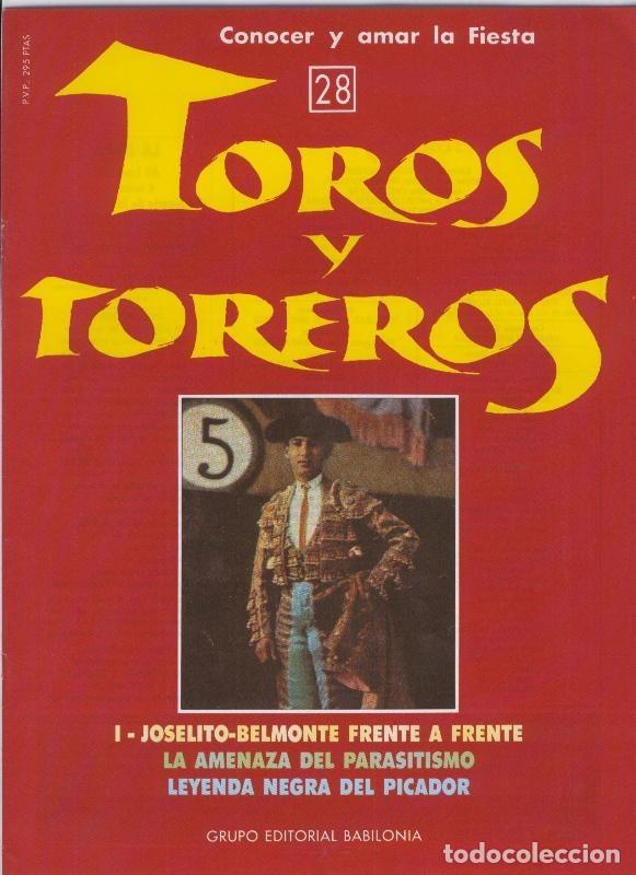 Cartes Postales: Portada fasciculo Toros y Toreros numero 28 - Varios