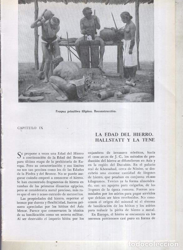 Cartoline: Jose Pijoan: Historia del Mundo volumen 1, capitulo 09: la edad de hierro, Hallstatt y La Tene - Va
