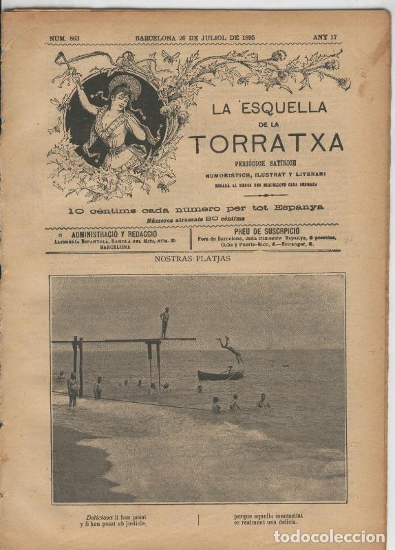 Postcards: La esquella de la Torratxa numero 0863 del 26.7.1895 - Varios
