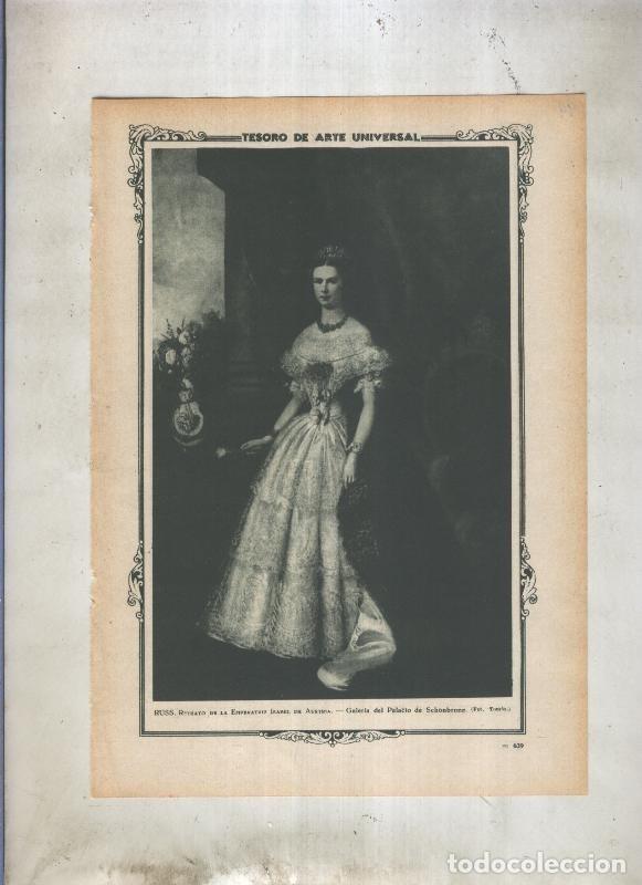 Cartes Postales: Lamina 094: Retrato de la &Euml;mperatriz Isabel de Austria por Russ - Varios