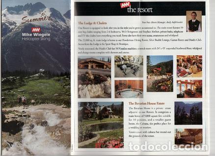 Postkarten: Triptico Publicitario: MIKE WIEGELE Helicoptter Skiing (Blue River - Bristish Columbia) - Mike Wiege
