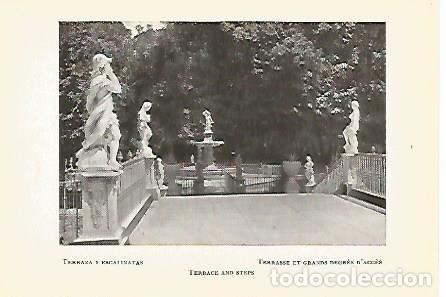 Postkarten: LAMINA 1597: ARANJUEZ. Terraza y escalinatas - J.M. Florit