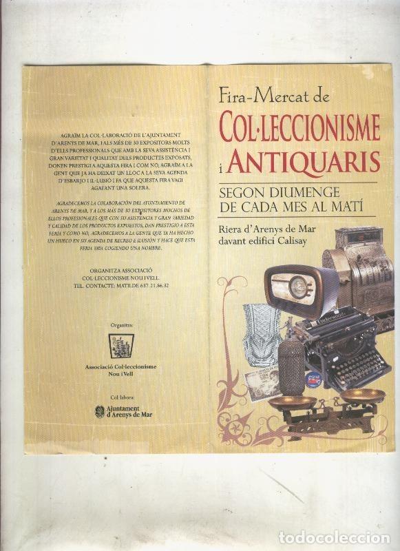 Postkarten: Folleto diptyico de la Fira Mercat de colleccionisme i antiquairs de Arenys de Mar - Varios
