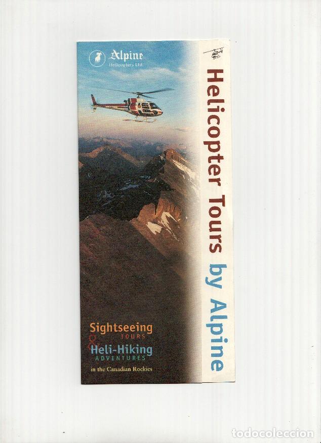 Postales: Diptico Publicitario: ALPINE HELICOPTERS Ltd. - Helicopter Tours in the Canadian Rockies. - ALPINE H