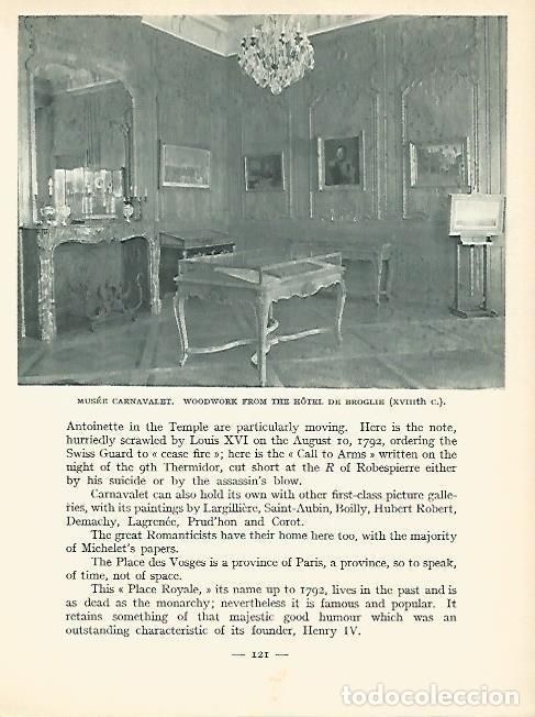 Postales: LAMINA 1771: PARIS. Museo Carnavalet. Interior - Andr&eacute; George