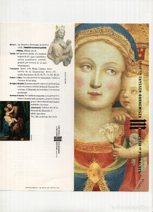 Postales: Diptico Exposicion: Coleccion Thyssen-Bornemisza / Monasterio de Pedralbes - Thyssem-Bornemisza