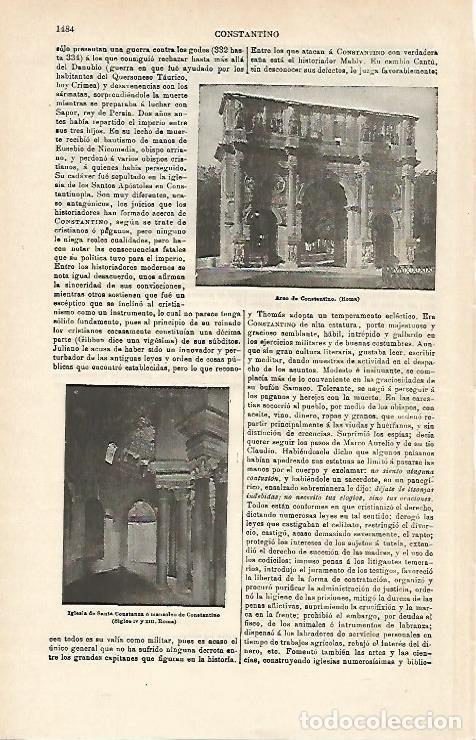 Postcards: LAMINA ESPASA 14465: Arco de Constantino en Roma - Varios