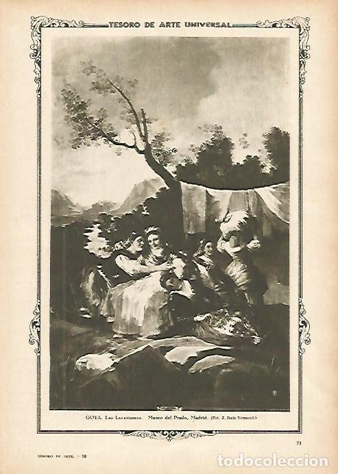 Cartoline: LAMINA 1286. GOYA. Las lavanderas - Varios
