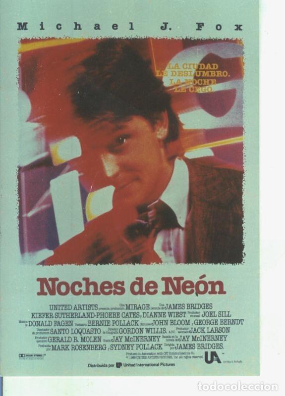 Postales: Foto cine 621: Noches de Neon (Michael J.Fox) - Varios