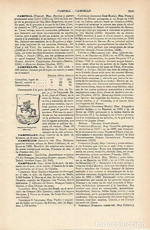 Postcards: LAMINA ESPASA 14801: Escudo de Campelles Girona - Varios