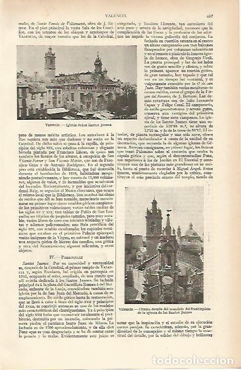 Postkarten: LAMINA ESPASA 4727: Iglesia de los Santos Juanes de Valencia - Varios Autores