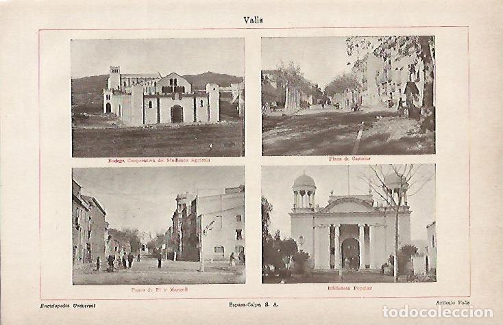 Cartoline: LAMINA ESPASA 4836: Edificios de Valls Tarragona - Varios Autores