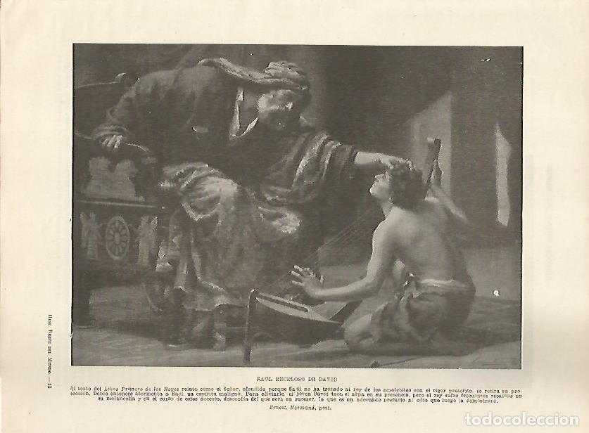 Postcards: LAMINA 5101: Saul receloso de David - Guillermo de Boladeres