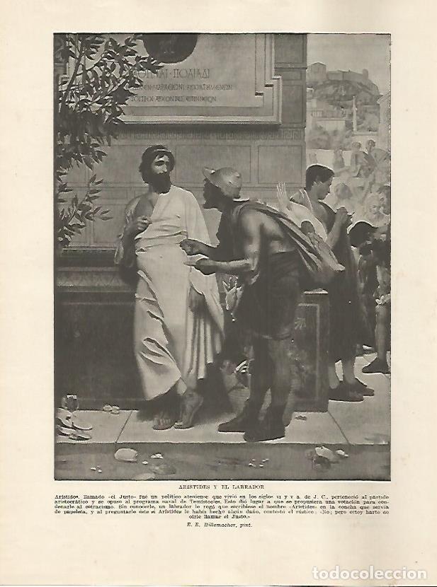 Postales: LAMINA 5147: Aristides y el labrador - Guillermo de Boladeres