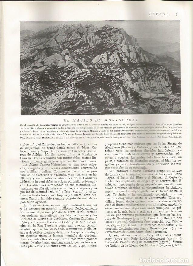 Postais: LAMINA 3032: ESPA&Ntilde;A. El Macizo de Montserrat - Ramon Otero Pedrayo