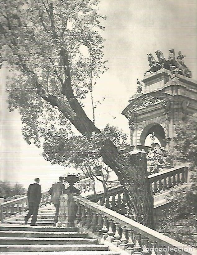 Postkarten: LAMINA 3057: ESPA&Ntilde;A. Escalera lateral de la Gran Cascada del Parque de la Ciutadella. Barcelona - Ra