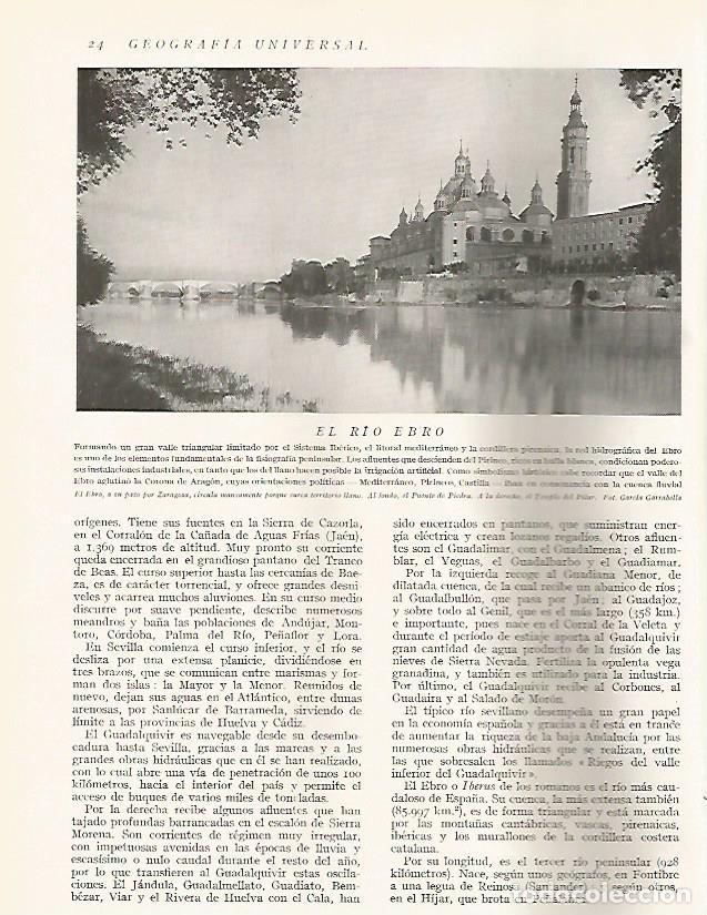 Postais: LAMINA 3039: ESPA&Ntilde;A. El Ebro a su paso por Zaragoza - Ramon Otero Pedrayo