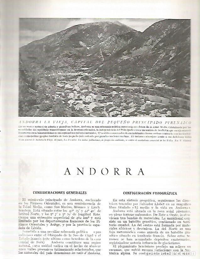Postkarten: LAMINA 3074: ANDORRA. Vista general de Andorra la Vella - Ramon Otero Pedrayo