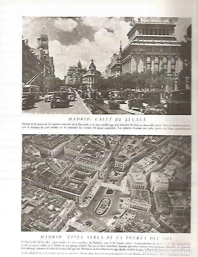 Postcards: LAMINA 3065: ESPA&Ntilde;A. Calle Alcala y vista aerea de la Puerta del Sol de Madrid - Ramon Otero Pedray