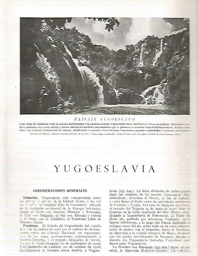Cartoline: LAMINA 3126: YUGOSLAVIA. Cascadas de Plitvica - Ramon Otero Pedrayo