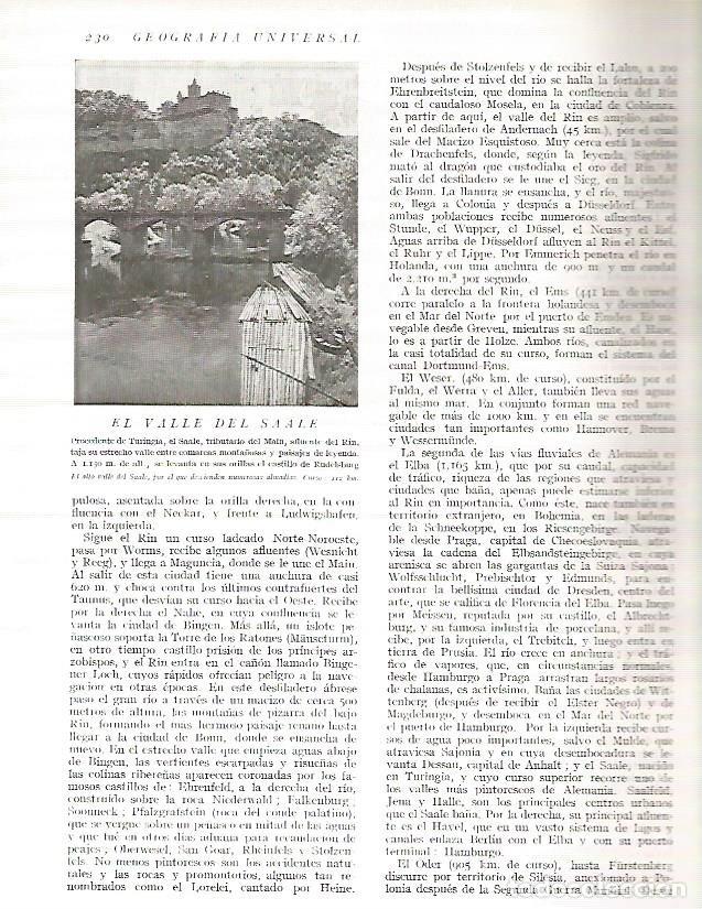 Postais: LAMINA 3157: ALEMANIA. Valle del Saale - Ramon Otero Pedrayo