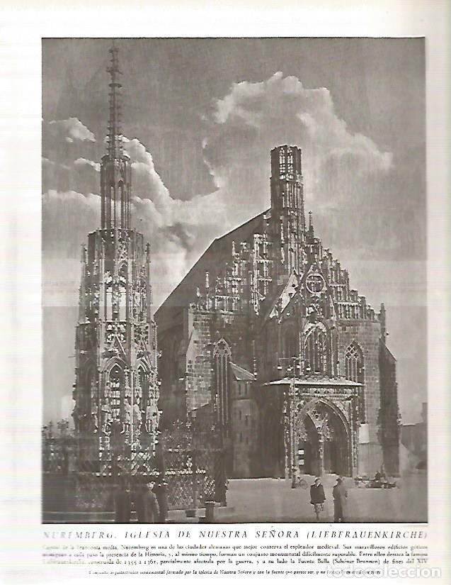 Postkarten: LAMINA 3166: ALEMANIA. Iglesia de Nuestra Se&ntilde;ora en Nuremberg - Ramon Otero Pedrayo