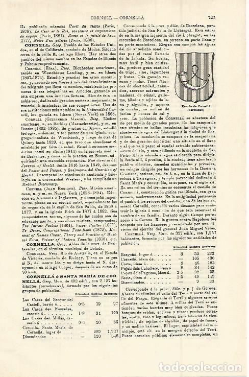 Cartoline: LAMINA ESPASA 14989: Escudo de Cornella Barcelona - Varios