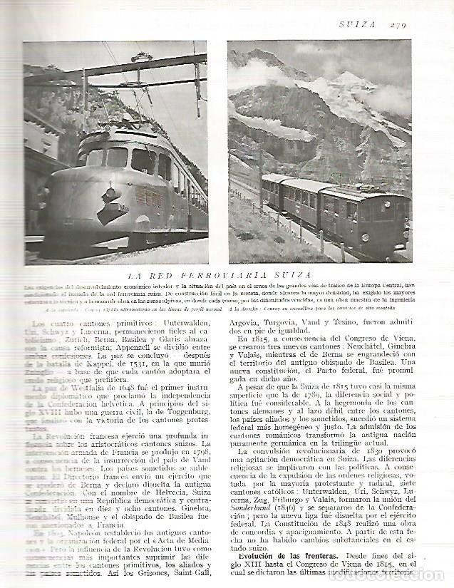 Postais: LAMINA 3187: SUIZA. Red Ferroviaria Suiza - Ramon Otero Pedrayo