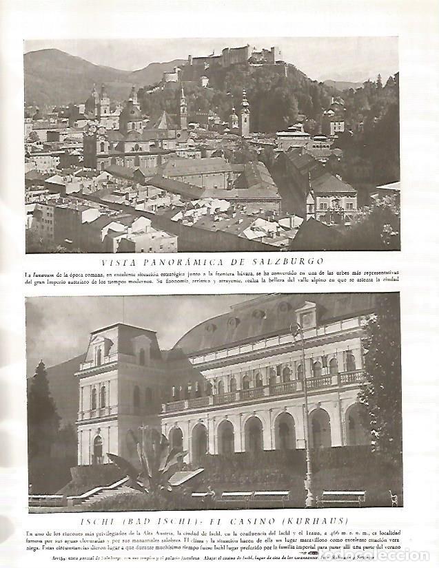 Cartoline: LAMINA 3193: AUSTRIA. Vista de Salzburgo. Casino de Ischl - Ramon Otero Pedrayo