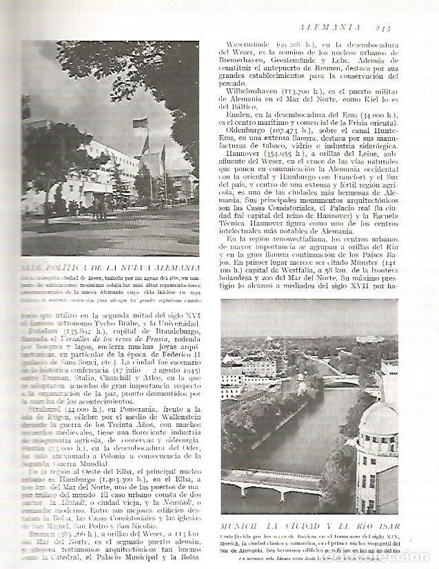 Postais: LAMINA 3168: ALEMANIA. Vista de Munich - Ramon Otero Pedrayo