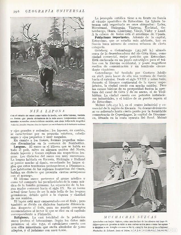 Postkarten: LAMINA 3248: SUECIA.Ni&ntilde;a lapona. Mujeres de Leksand - Ramon Otero Pedrayo