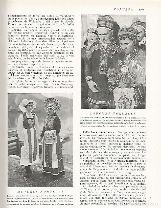 Cartoline: LAMINA 3239: NORUEGA. Trajes tipicos - Ramon Otero Pedrayo
