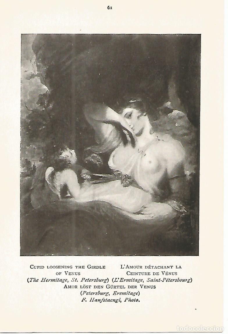 Postcards: Lamina 249: REYNOLDS. Cupido atando la cintura de Venus - Varios