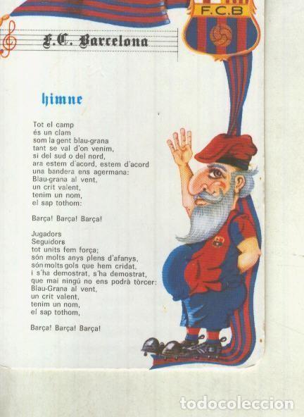 Postales: Calendario bolsillo 1981 con el himno del Bar&ccedil;a en catalan - varios