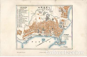 Postkarten: LAMINA ESPASA 5560: Plano de Argel Argelia - Varios Autores