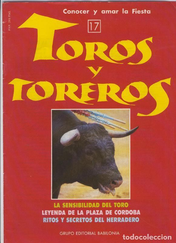 Postales: Portada fasciculo Toros y Toreros numero 17 - Varios