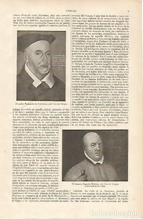 Cartoline: LAMINA ESPASA 5886: Retratos pintados por Luis de Vargas - Varios Autores
