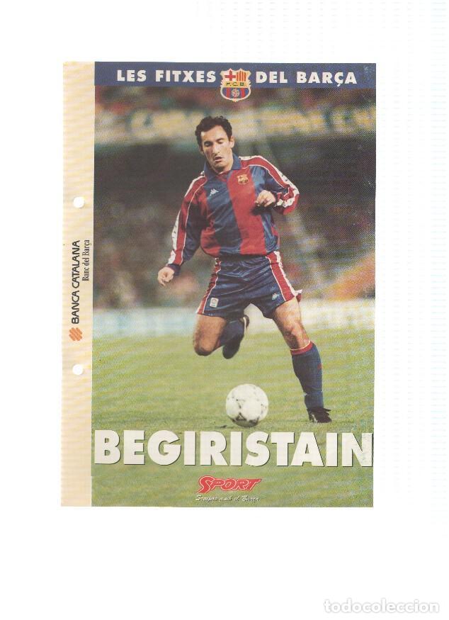 Postales: Les Fitxes del Bar&ccedil;a: TXIQUI BERIGUISTAIN (Ficha Archivador Diario SPORT) - VARIOS